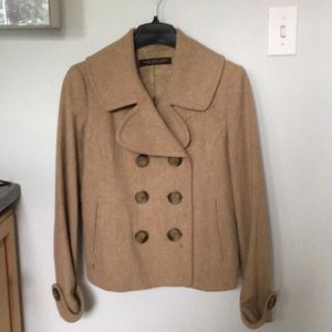 Andrew Mark tan wool coat
